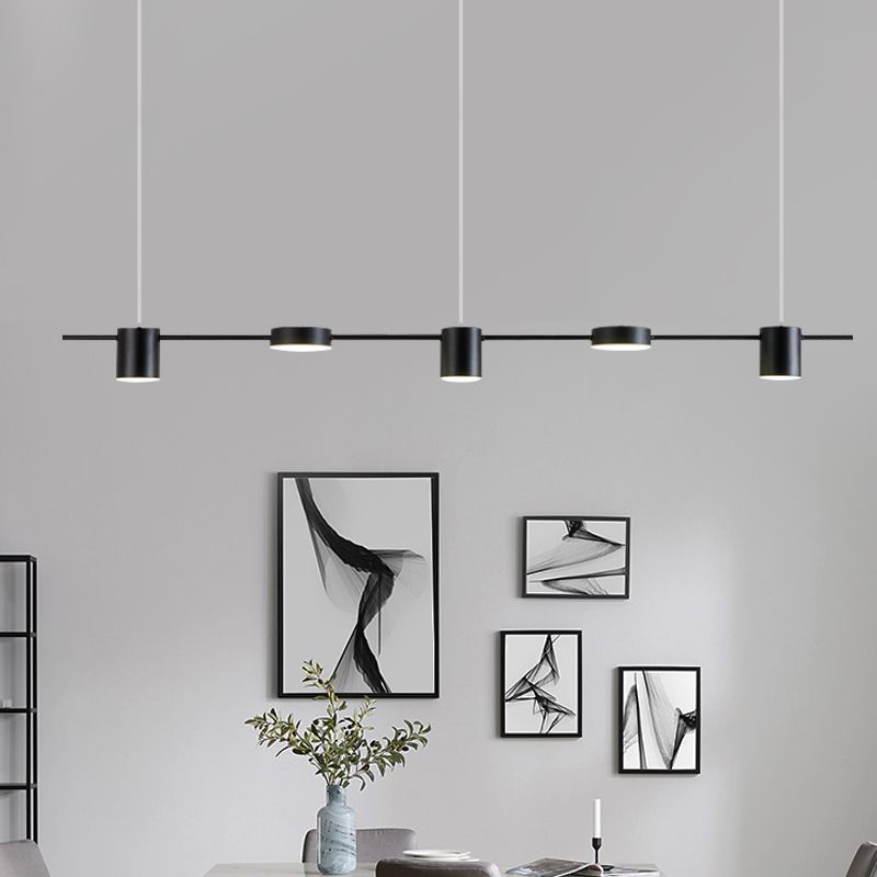 Zylinderform Island Lichter moderner Metallanhänger Beleuchtungskörper