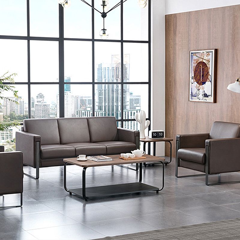 Frame/Frame Coffee Table Modern Rectangular MDF 18''H Coffee Table