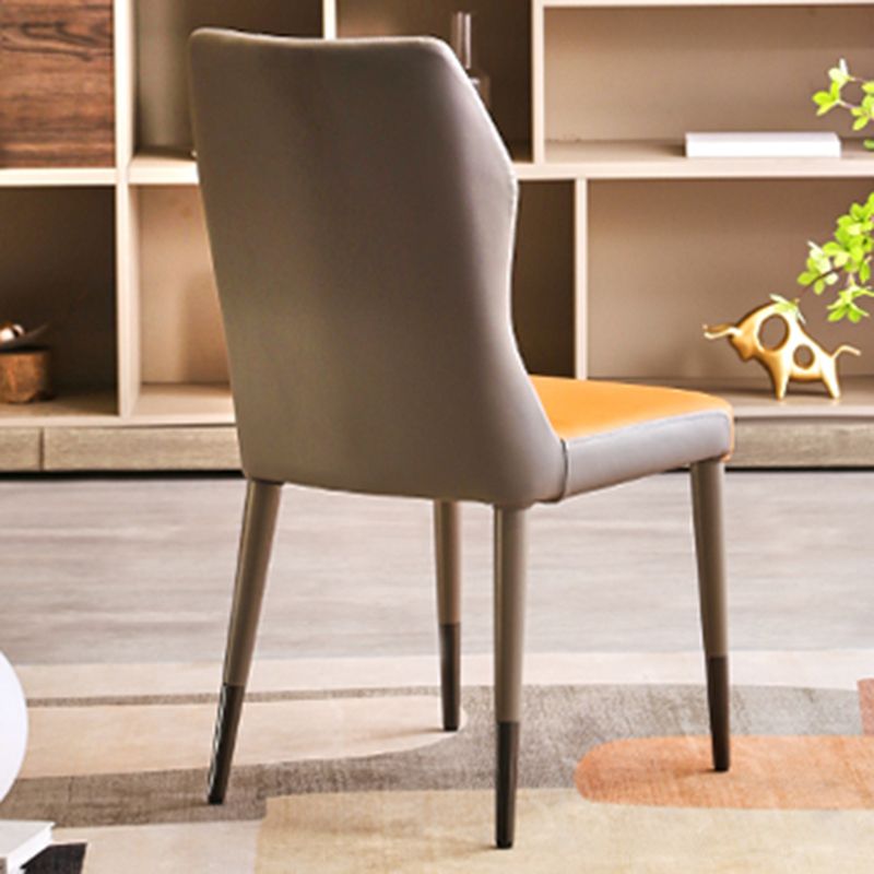 Glam Style Armless Chair Wood Wingback Parsons Chair for Kitchen 16.9"x18.8"x35.8"