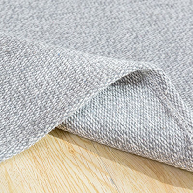 Multicolor Modern Indoor Rug Cottonr Solid Carpet Easy Care Rug for Living Room