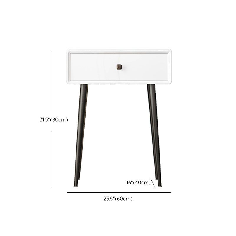 Vanity Stone Makeup Dressing Table Stool Set with Drawer - 31.5" H