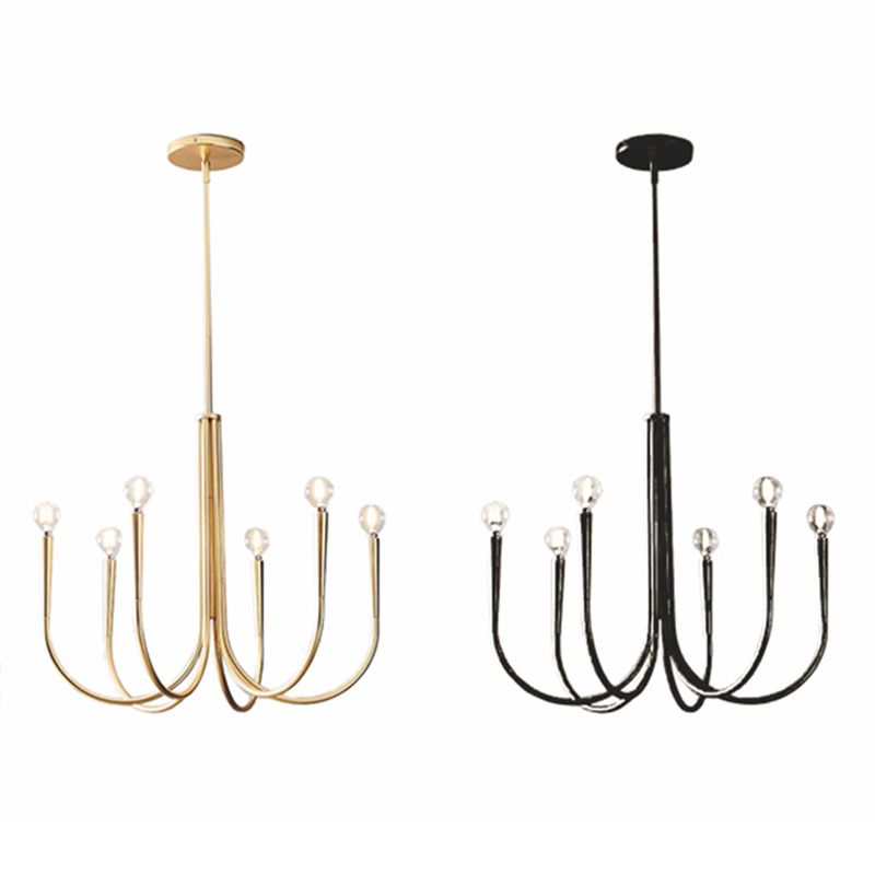 Designer Candle Chandelier Light Fixture Multi-Head Chandelier Pendant Light for Living Room