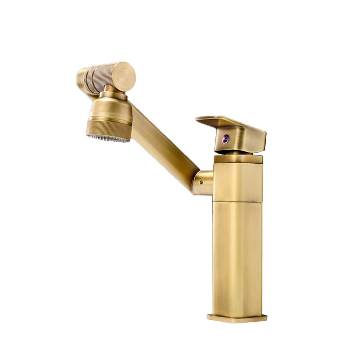 Luxury Vessel Faucet Swivel Spout High-Arc Single Handle Vessel Faucet