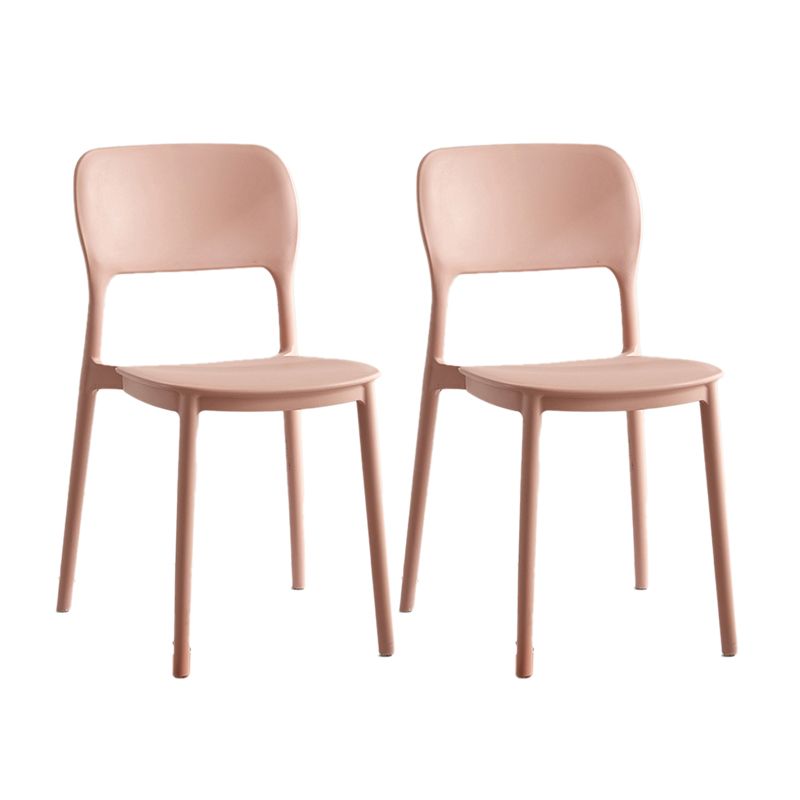 Modern Outdoors Dining Chairs Plastic Stacking Patio Dining Chair