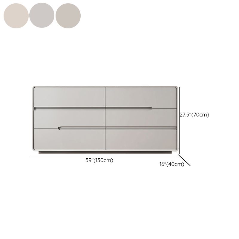 Contemporary Storage Chest Dresser Solid Wood Dresser with Drawers