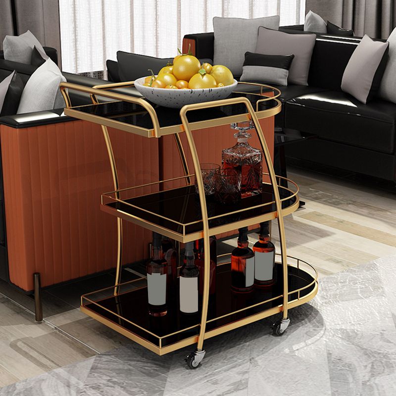 32.28" High Contemporary Prep Table Rolling Metal Prep Table for Kitchen