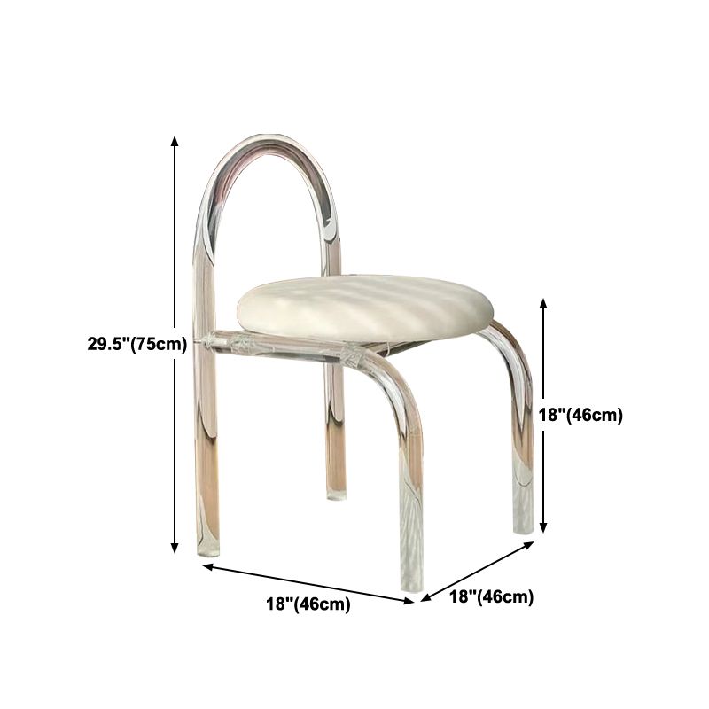 Designer Style 1/4/7 Pieces Dinette Set Acrylic Dining Table and Chairs
