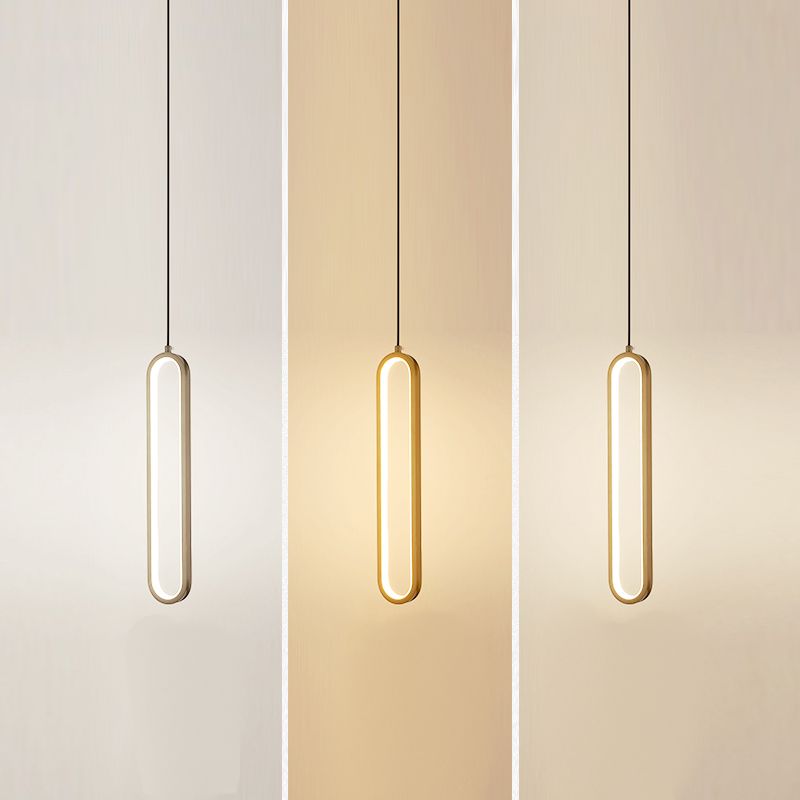 Éclairage de suspension de style moderne linéaire minimaliste Éclairage suspendu pour le salon