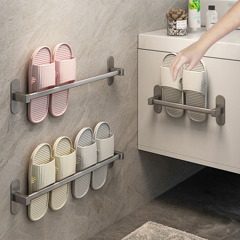 Grey Bathroom Accessory Set Modern 1/2 - Piece Bath Shelf Anti-rust