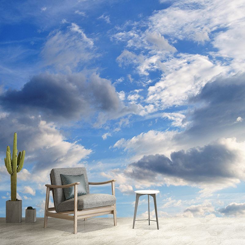 Sky Mural Cloud Mildew Resistant Contemporary Photography Room Wall Mural