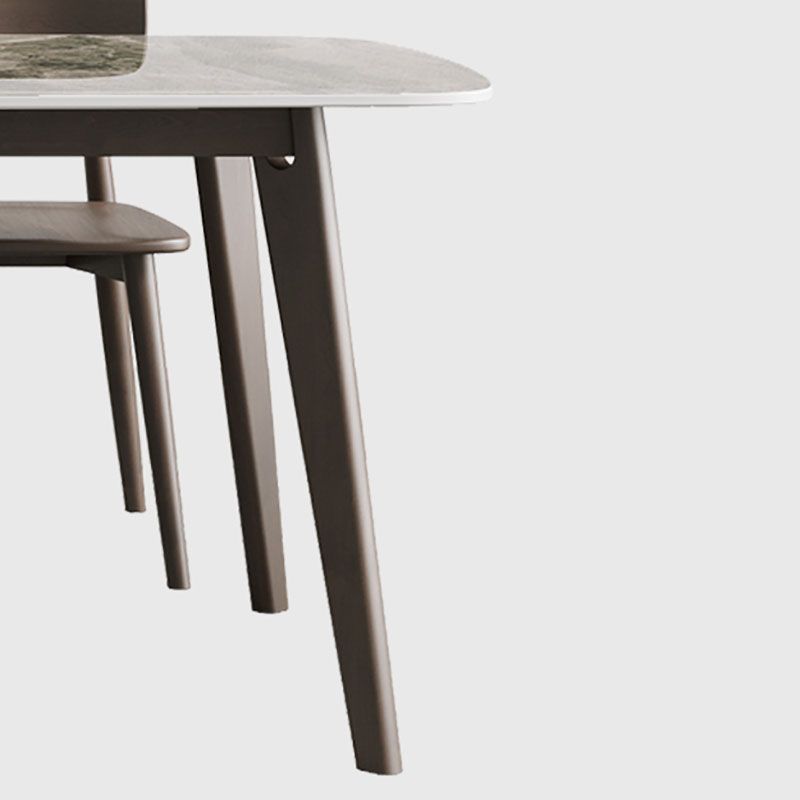 Modern Solid Wood Dining Table Rectangle Dining Table for Dining Room