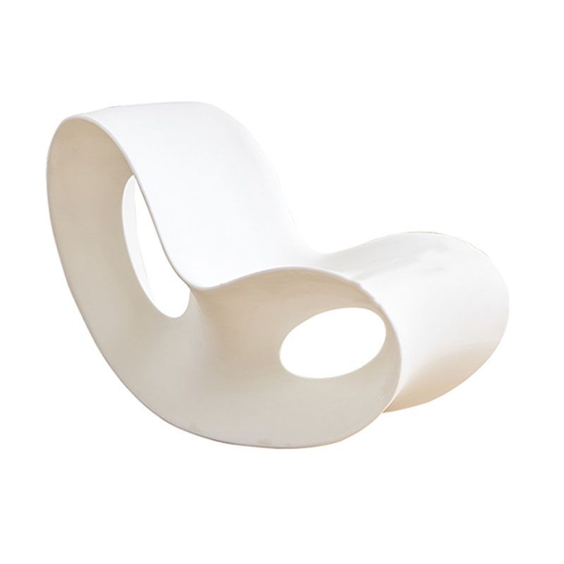Contemporary Rocking Chair Acrylic Solid Color Indoor Rocking Chair without Armrest