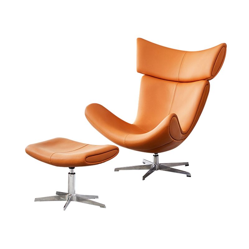 Solid Color Leather Chair Armless Chair for Bedroom/Living Room