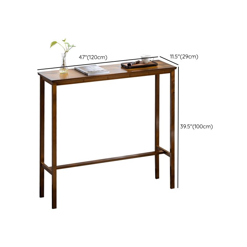 Contemporary Bar Height Table Trestle Counter Height Dining Table