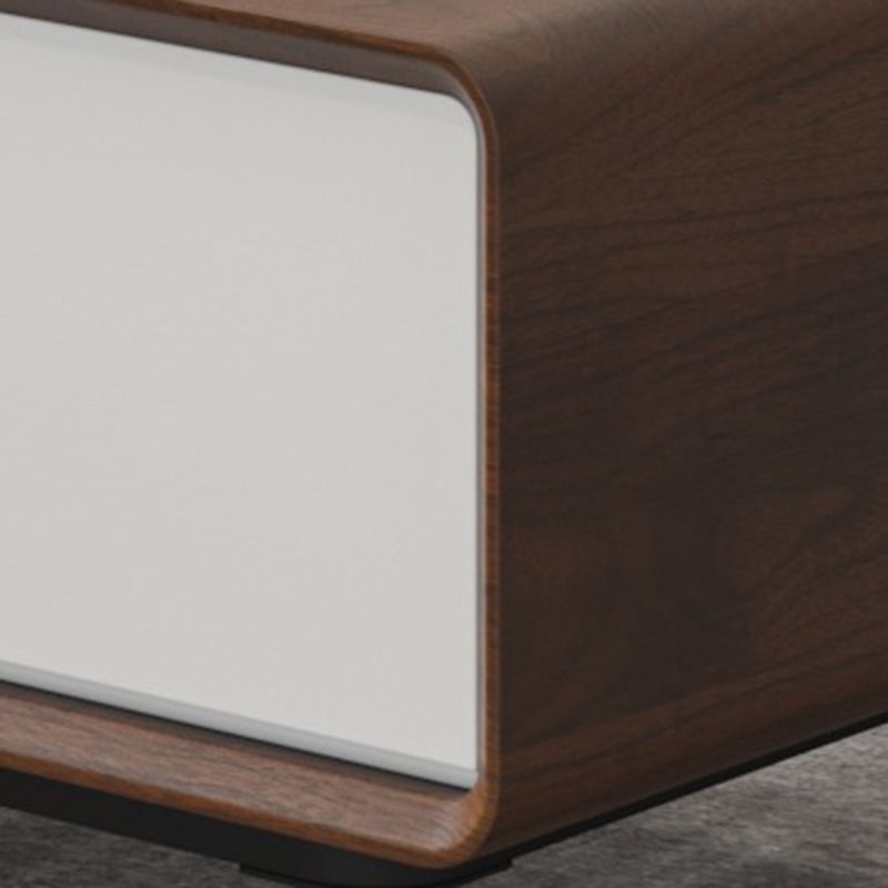 15"H Contemporary Coffee Table Single Coffee Cocktail Table with Storage