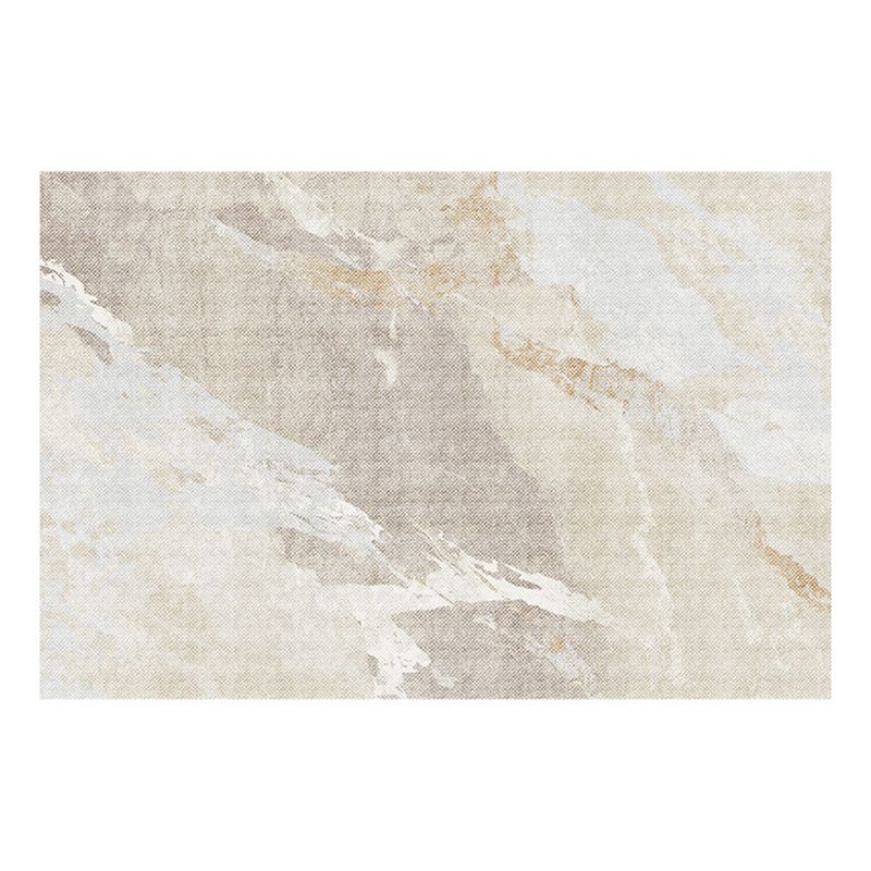 Light Grey Casual Rug Polyester Striped Indoor Rug Washable Rug for Home Decor