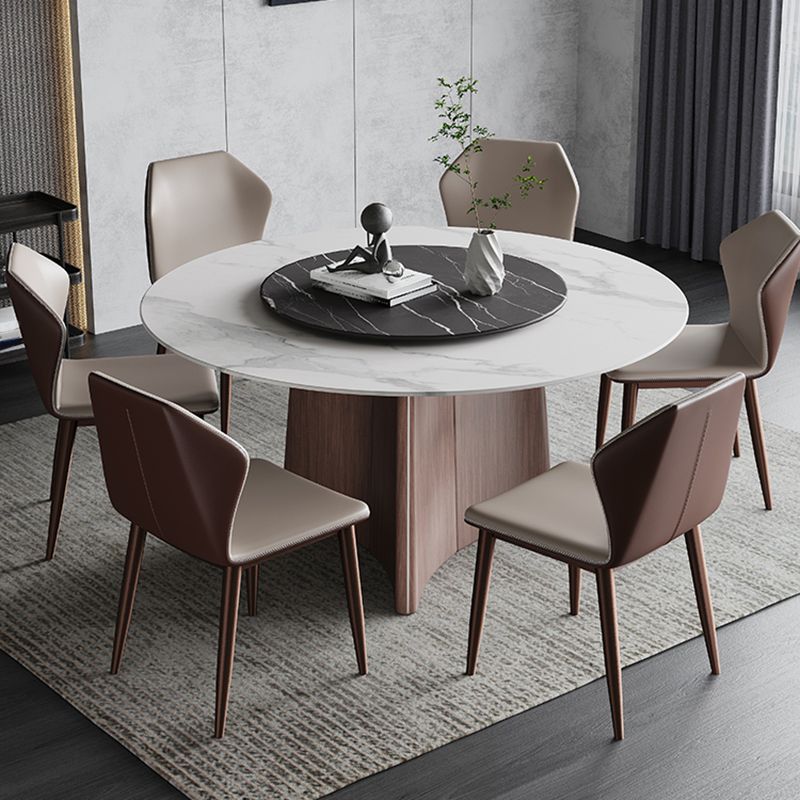 Contemporary 1/3/4/7/11 Pieces Furniture Round Stone Dining Set for Home