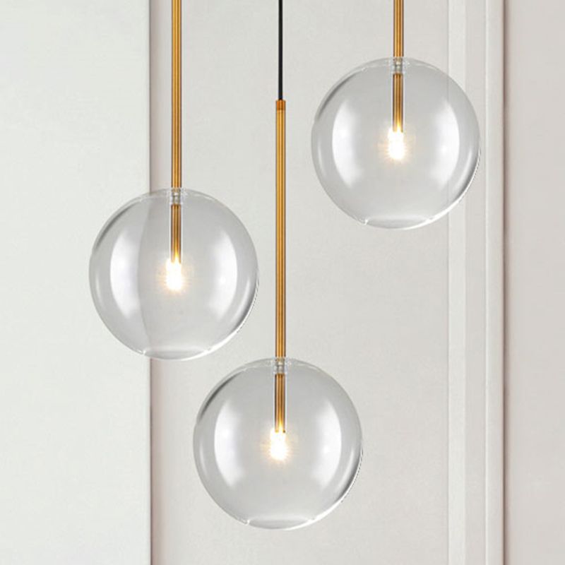 Luminaire suspendu en verre globe