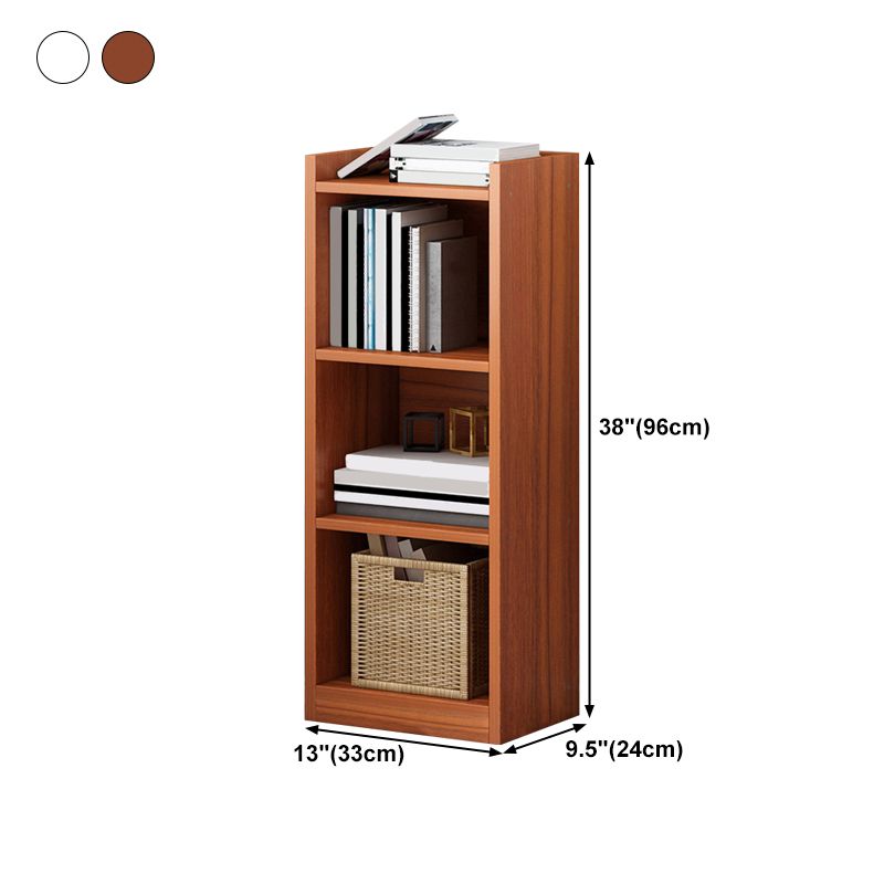 Modern Vertical Standard Bookshelf Manufactured Wood Bookcase for Living Room