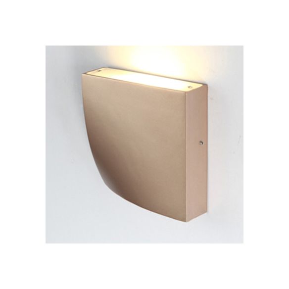 Estilo de modernismo Curved Splone Wall Light Metal 5.5 "/10" Lámpara de pared de sala de estar LED en negro/blanco