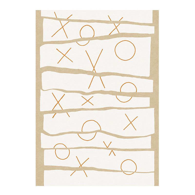 Green Modern Rug Polyester Abstract Pattern Rug Washable Rug for Living Room
