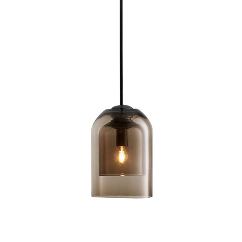 1 Light Bell Pendant Lighting Modern simplicity Glass Pendant Ceiling Lights for Restaurant