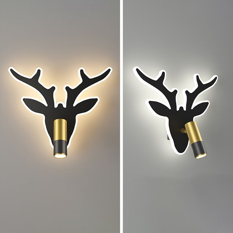 Nordic Metal Wall Light Geometric LED Reading Wall Sconce for Living Room