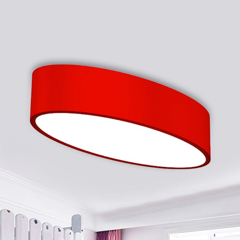 Acrylic Oval LED Flush Mount Light Modern Simple Style Ceiling Lamp for Kid Bedroom
