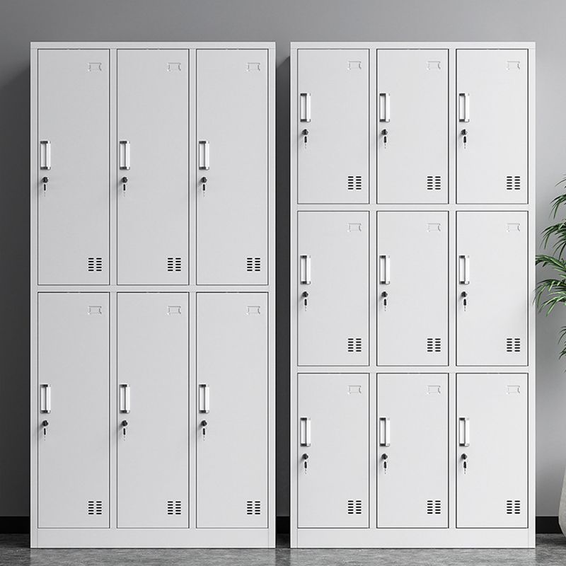 White Steel Wardrobe Cabinet Modern Wardrobe Armoire for Home