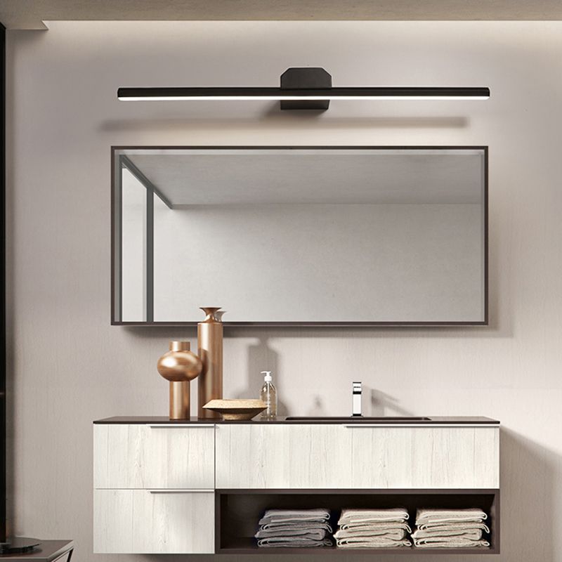 Long Strip Wall Mounted Light Fixture Modern Style LED Vanity Lights for Bathroom