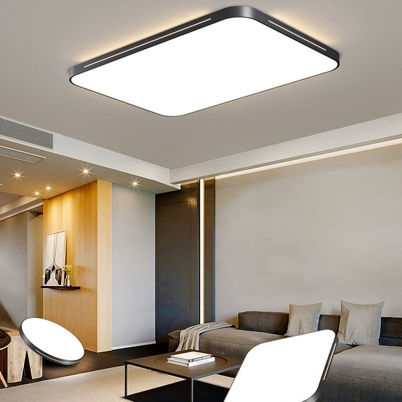 Modern Geometric LED Flush Mount Lamp Acrylic Ceiling Mount Light Fixture for Bedroom