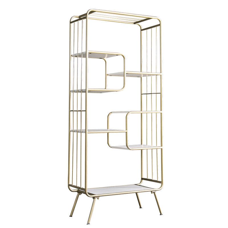 Modern Metal Bookshelf Etagere Open Shelf Bookcase with Shelves