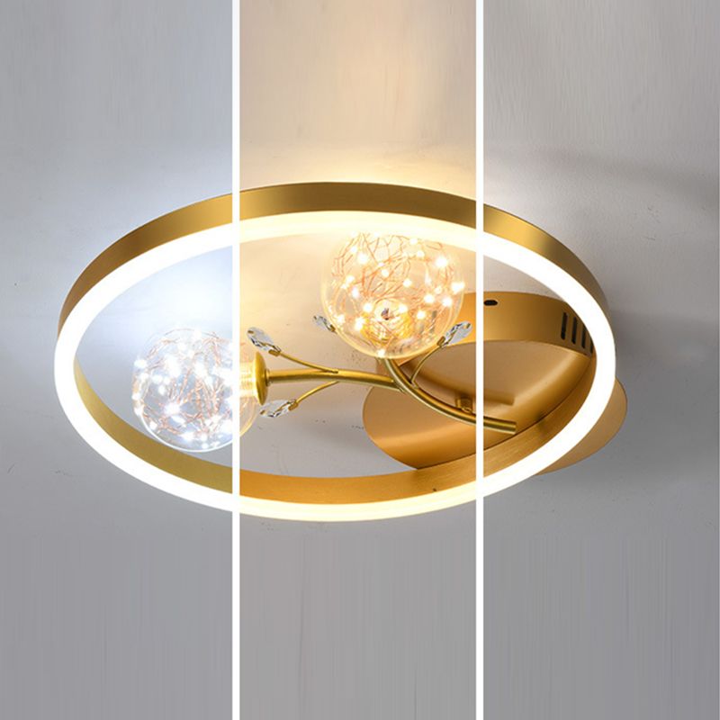 Runde Spülenhalterende Deckenleuchte moderne Einfachheit Flush Mount Deckenleuchte für Wohnzimmer