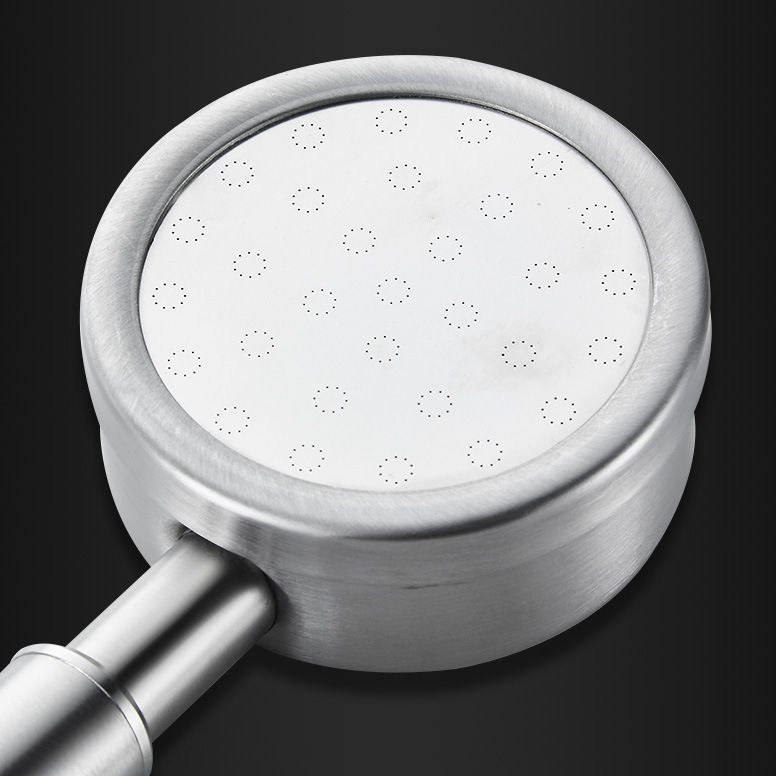 Modern Shower Head Stainless Steel Round Metal Handheld Shower Head