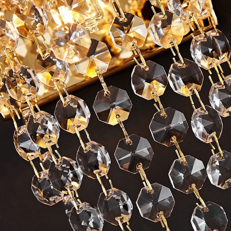 Modern Unique Shade Wall Lighting Crystal Shade Wall Lighting Ideas for Living Room