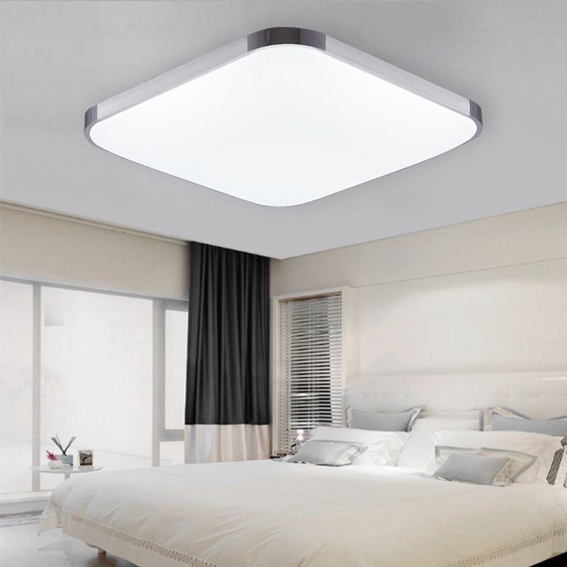 Minimalist LED Flush Mount Ceiling Light Modern Geometry Ceiling Lamp with Acrylic Shade