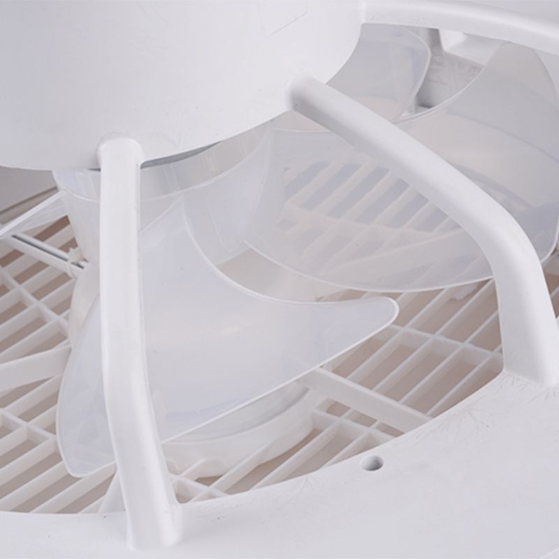 Lampada a ventola del nido rotondo in stile moderno camera da letto in metallo LED Luce a soffitto
