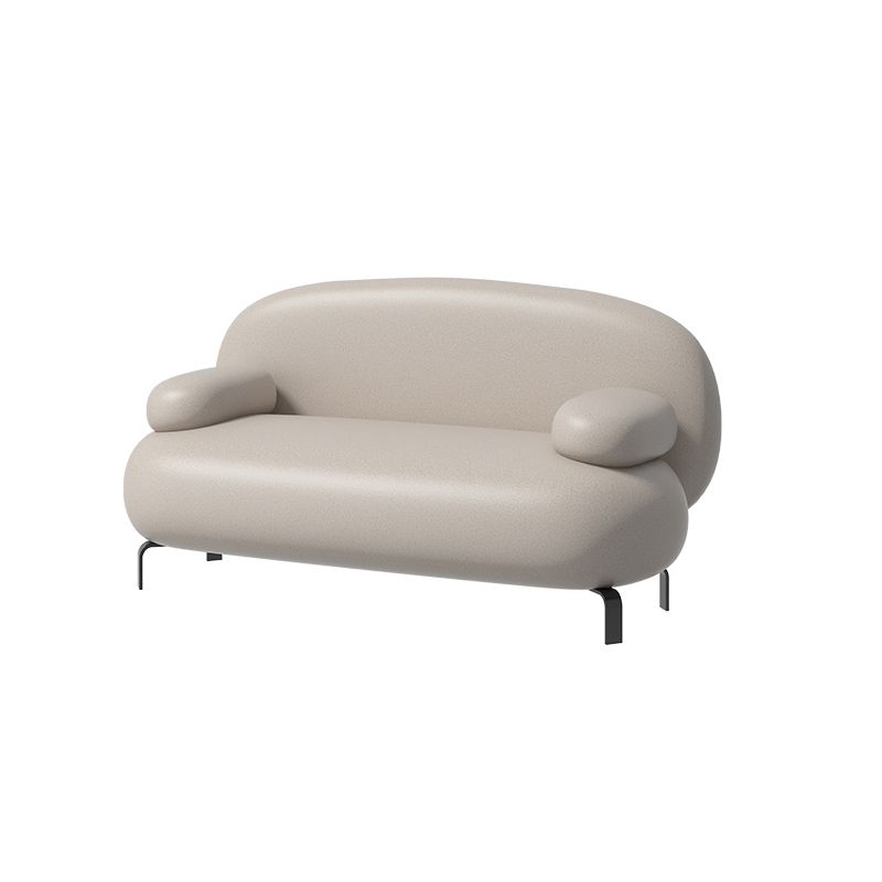 Contemporary Solid Color Sofa 31.49" Wide Pillow Top Arm Sofa