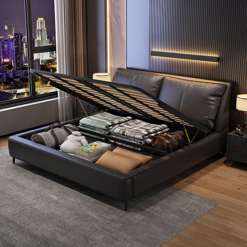 Contemporary Upholstered Mattress Included with Headboard Rectangular Bed