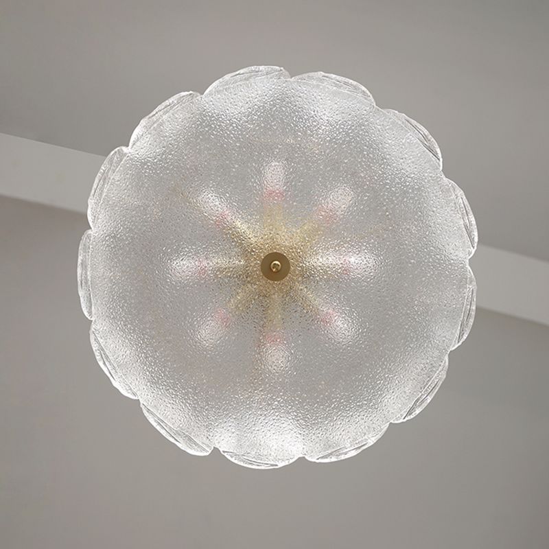 Nordic Ceiling Lamp Simple Glass Shade Flush Mount Light Fixture