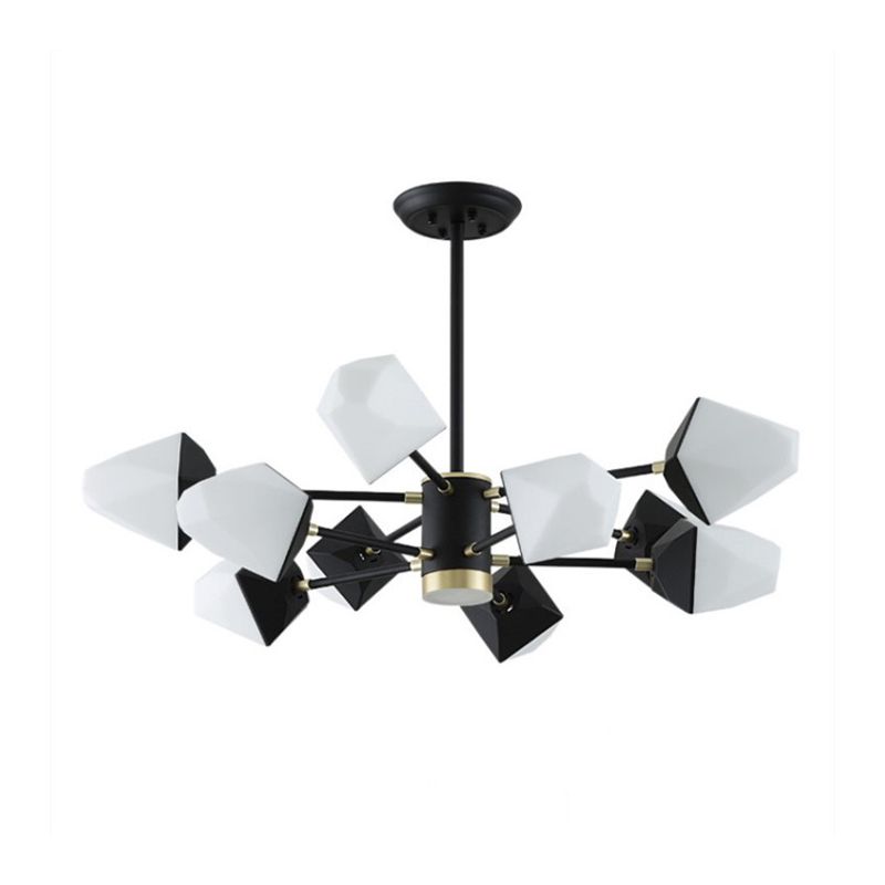 Acrylic Gemstone Shaped Suspension Light Simplicity LED Chandelier Pendant Light for Dining Room