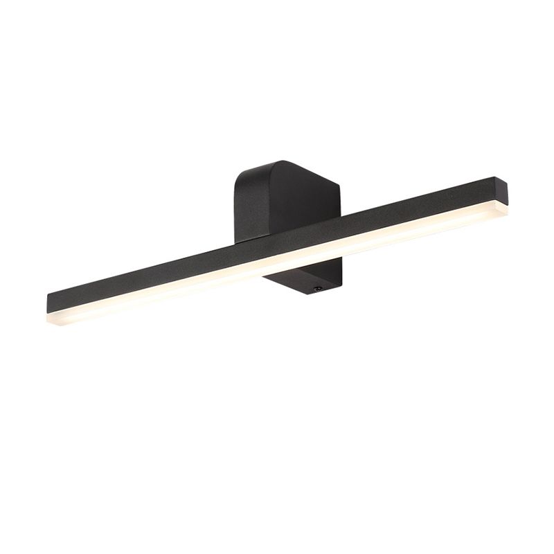 Lampada di vanità lineare Modern Metal LED White/Black Wall Monte Vanity Light in Light Natural, 16 "/19.5" /23.5 "largo