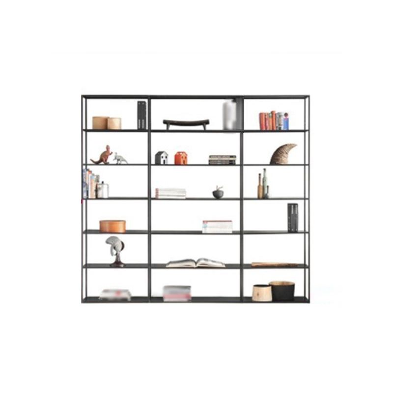 Minimalist Style Open Shelf Bookcase with Rectangular Shelve
