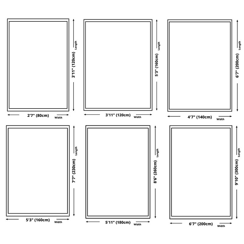 Multicolor Simple Area Carpet Polyester Geometric Pattern Indoor Rug Anti-Slip Backing Carpet for Living Room