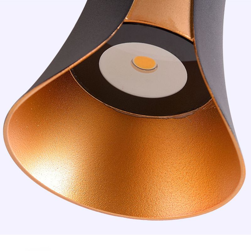 Modern Creative LED Wall Lamp Aluminium Geometric Wall Sconce with Glass Shade