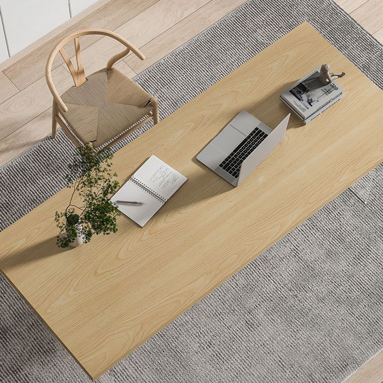 Rectangle Office Table Industrial Solid Wood Home Working Desk