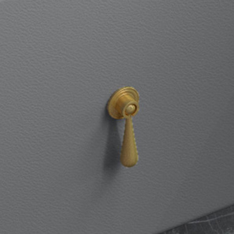 Bedroom Make-up Vanity 31.1" High Modern Dressing Table in Gray