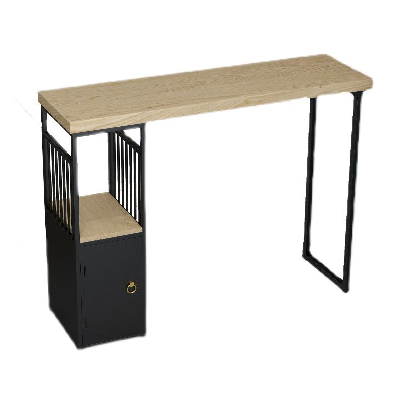 Industrial Bar Height Pub Table Solid Wood Counter Height Dining Table