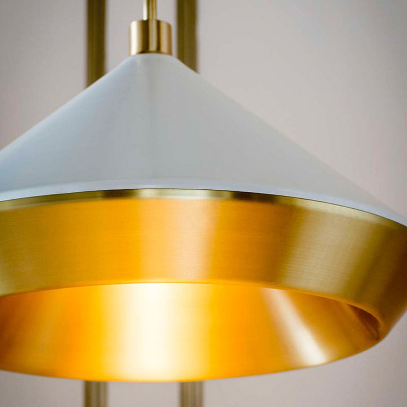 Postmodern Wall Light Fixture with Metallic Shade for Sitting Room