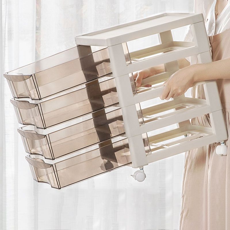 Modern Plastic File Cabinet Drawers Storage Filing Cabinet for Office